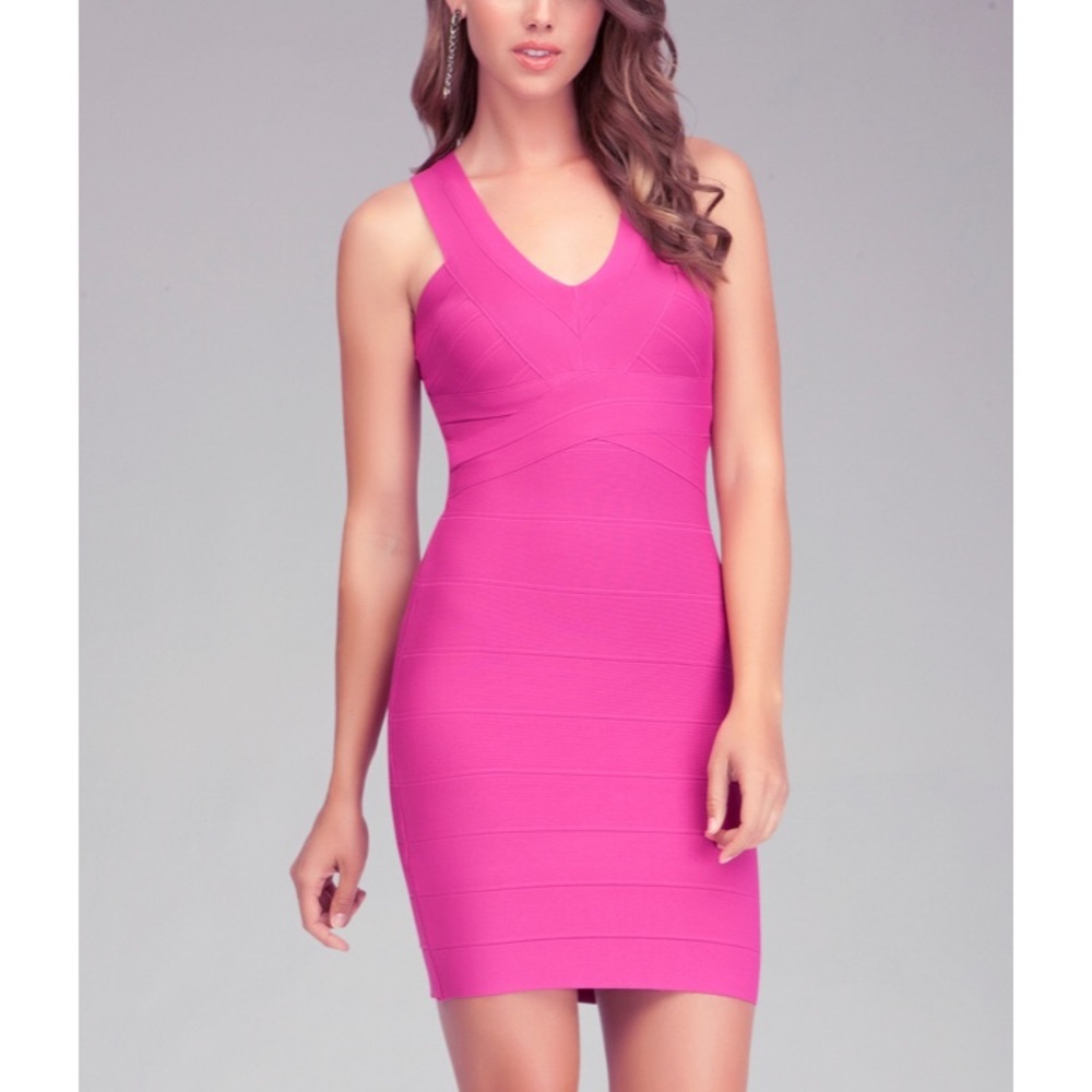 ❌SOLD❌Bebe bandage very berry dress